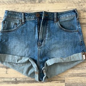 One Teaspoon high rise jean shorts